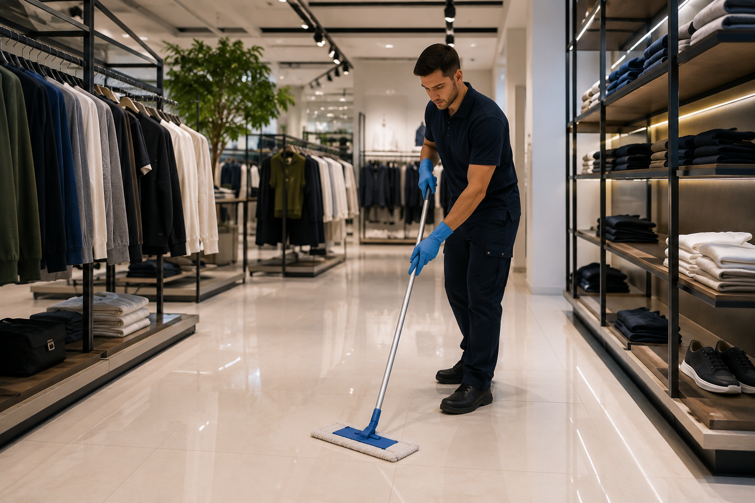 store cleaning